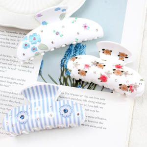 กิ๊บติดผมสไตล์ฝรั่งเศสสุดหรู ขนาด 8 ซม. กิ๊บหนีบผมแบบยุโรปและอเมริกา สีทอง ประดับดอกไม้และโบว์ สำหรับเด็กผู้หญิง กิ๊บติดผมรูปดอกไม้ แบบสั่งทำ - Product Image 3