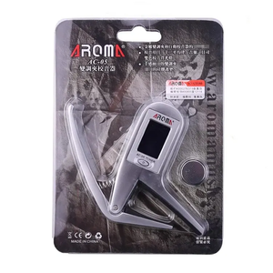 Sintonizador <span class=keywords><strong>de</strong></span> <span class=keywords><strong>guitarra</strong></span> con Clip <span class=keywords><strong>de</strong></span> Capo 2 en 1 portátil para <span class=keywords><strong>guitarra</strong></span>, bajo, cromático, multifunción, Universal - Product Image 5