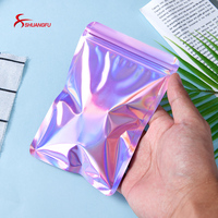 Pochettes en Mylar pour cadeaux, pièces, petites pochettes plates à fermeture éclair, en aluminium, pour les bijoux et les cadeaux