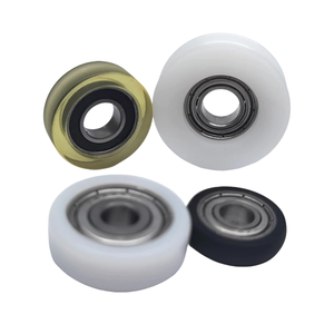 Rouleau en plastique silencieux, poulie plate en nylon avec roulement, diamètre extérieur 28-56 mm, adapté aux chariots de stockage et aux convoyeurs - Product Image 1