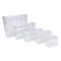 2 4 6 12 24 macarons boîte d'emballage en plastique Transparent macarons Inserts blister plateau avec boîtes transparentes