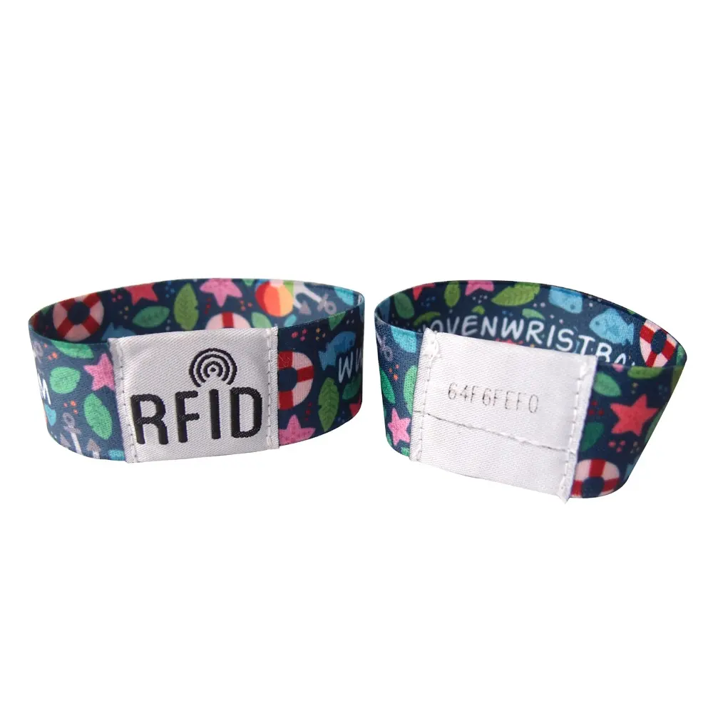 Réutilisable tissu élastique bracelets NFC bracelets bracelet/Stretch Tissé RFID Bracelet