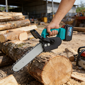 Ehrliche Professionelle Tragbare Leicht zu Bedienende Elektrische Kettensäge Leistungsstarke Holzschneidende Akku-Kettensägen - Product Image 1