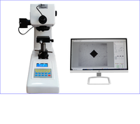 Durómetro Micro Vickers de 10-1000kgf con torreta manual o automática, pantalla LCD, escala HV/HK, carga y descarga automáticas