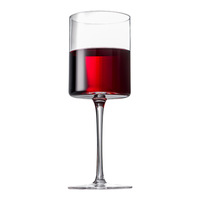 Verres à vin rouge et vin mousseux à pied droit, design nordique minimaliste, logo personnalisé disponible pour la maison