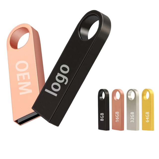 Wholesale 2.0 USB Flash Drive 64gb Pendrive Personalizado 32gb 128gb 3.0 Metal Custom logo Drive 4gb 8gb 128gb 256gb Pc Stick