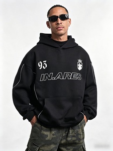 Sudadera con Capucha Retro de Invierno, 100% Algodón, Lavado Intenso, Alta Calidad, con Logotipo Personalizado, Ecológica, Estilo Convencional - Product Image 2