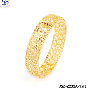 JXX JSZ-Z2284-234A-15N Brazaletes de Boda Unisex, Chapados en Oro de 24K con Circonita, Estilo Vintage, para Decoración de Fiestas en África y Dubái - Product Image 5