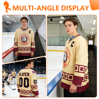 Maillots de hockey sublimés personnalisés professionnels, uniforme de hockey sur glace professionnel