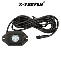 Kit de luces de roca RGBW LED, controlador de aplicación, persiguiendo luces LED underglow, Multicolor, RGB, 12W, 4x4, 8/12, 4/pods