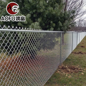 Precio de fábrica, valla de eslabones de cadena recubierta de PVC, paredes de construcción, valla de diamante galvanizada en caliente, malla de alambre ciclónico - Product Image 2