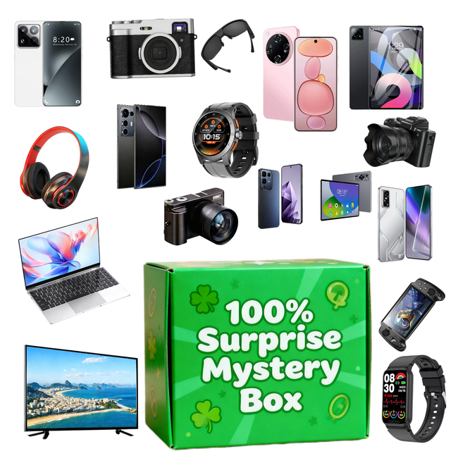 Lucky Mystery Box 2025 Electronic Gadgets Smart Phones Tablet Laptop TVs Randomly Surprise Electronics Festival Novelty Gift