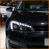 Pour Volkswagen Golf 7 MK7 2013-2017 Facelift, mise à niveau style Audi, phares à LED matriciels DRL avec lentille de projecteur, montage Plug & Play
