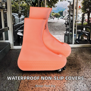 Couvre-chaussures en silicone imperméable antidérapant Kean pour enfants et bébés, automne, extérieur, unisexe - Product Image 2