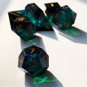 Mdn Polyédriques Logo Personnalisé Dés <span class=keywords><strong>Rpg</strong></span> Die Set Résine Sharp-edgedDungeons Et Dragons Dés Ensemble - Product Image 6