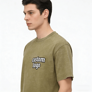 T-shirts à manches courtes pour hommes, style streetwear, 100% coton, écologiques, respirants, avec logo personnalisé imprimé numériquement - Product Image 1