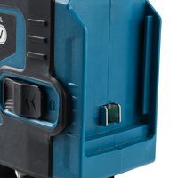 Niveau laser 4D 16 lignes, 2 batteries 4000 mAh, lumière croisée horizontale et verticale à 360°, niveau laser auto-nivelant, faisceau laser de mesure