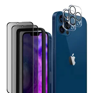 批发价格iphone 13 pro max 6.7 privacr钢化玻璃3包高品质9h抗爆12 6.1