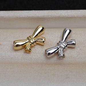 Conjunto de Collar y Pulsera de Plata S925 con Hebilla Decorativa, Lazo Fijo de Cuatro Orificios, Accesorio DIY 4232 para Mujer - Product Image 1