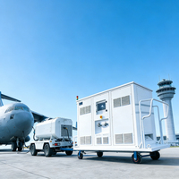 Alimentation électrique pour avions à vente chaude 115V 220V 270KVA 300KVA, sortie triphasée 400HZ, unité d'alimentation au sol AC