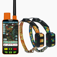 Pelacak hewan peliharaan GPS 4G OEM langsung dengan harga kompetitif Mode GPRS dua VHF/4G promosi kerah anjing Transceiver satu Drive
