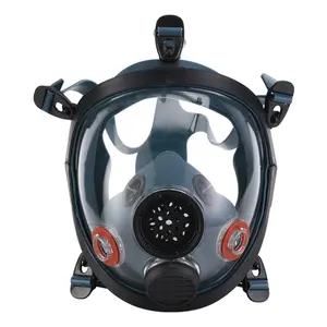 Dispositivo de máscara de gás respiratório de proteção anti-poluição química e anti-poeira com filtros