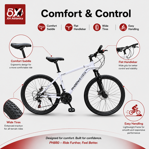 <span class=keywords><strong>Bicicleta</strong></span> de <span class=keywords><strong>Montaña</strong></span> de <span class=keywords><strong>29</strong></span> Pulgadas y 24 Velocidades con Cuadro de Aleación de <span class=keywords><strong>Aluminio</strong></span>, <span class=keywords><strong>Bicicleta</strong></span> Ligera de <span class=keywords><strong>29</strong></span> Pulgadas para Deportes al Aire Libre - Product Image 5