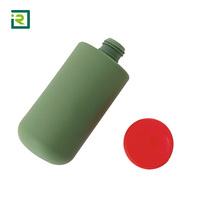 OEM/ODM Rouge Vert Noël Couleur PET Lotion Shampooing Conditionneur Couvercle à loquet Bouteille en plastique Texture mate Impression sur soie