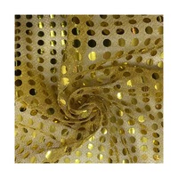 Tissu en maille tricoté à paillettes scintillantes pour la décoration de table de fond de fête de mariage