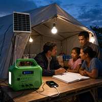 Système d'éclairage solaire intérieur VeraSol FengWo SL1210, kit d'éclairage solaire hors réseau pour la maison, contrôleur de charge MPPT, batterie au lithium