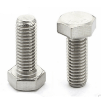 M6 M8 M12 Acier inoxydable SS304 SS316 SS316L Boulon à tête hexagonale à filetage partiel DIN933