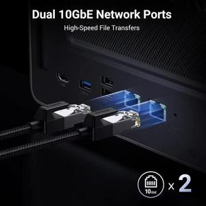 Ugreen dxp8800 cộng với 8 bay Máy tính để bàn NAS intel i5 1235u 10-Core CPU 8GB DDR5 Ram 128G SSD mạng lưu trữ (không có đĩa) trong kho - Product Image 3