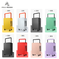 Valise de voyage d'affaires de luxe de haute qualité, élégante et durable en PC, personnalisable avec logo/image, chariot en aluminium, serrure TSA, roulettes multidirectionnelles