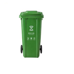 Commercial Outdoor <strong>Square</strong> Wheeled Trash Can in 120L/240L Sizes Plastic Standing Structure Movable Lid Waste <strong>Bins</strong> - Product Image 2