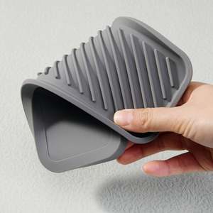 Hot Sale Silicone Soap Dispenser Tray Countertop Soap Shampoo Bottles Storage Tray Silicone Bathroom Kitchen <b>Sink</b> Storage Rack - Product Image 2