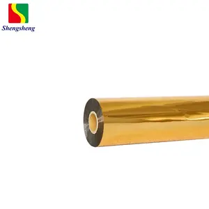 SHENGSHENG Carimbo de ouro para impressão em folha de ouro de transferência térmica de ouro de 12 mícrons