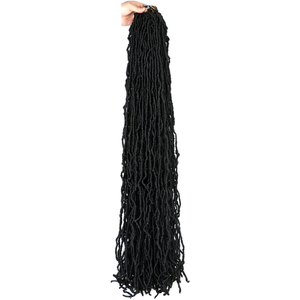 Extensions de cheveux Nu Soft Locs pré-bouclées en fibre haute température, tresses au crochet longues de 18, 24 et 36 pouces, vente en gros pour femmes noires - Product Image 5