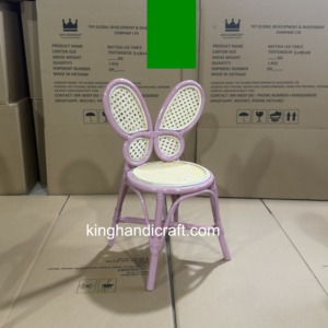 Chaise Enfant en Rotin Faite à la Main Personnalisée en Gros pour Location Événementielle, Mariage, Décoration – Mobilier Bébé et Enfant Naturel et Écologique - Product Image 3