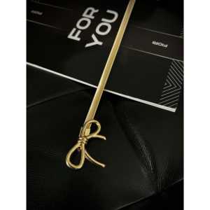 Ceinture pour femme Fiori avec boucle à nœud doré, ceinture en tissu de style décontracté - Product Image 1