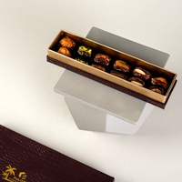 Emballage de chocolat brun en carton personnalisé pour boîte cadeau de luxe noix dattes pâtisserie alimentaire