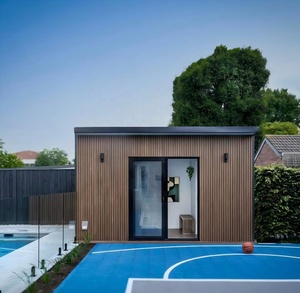 Casa Prefabricada Modular <span class=keywords><strong>de</strong></span> Acero Ligero Ecológica, Impermeable, Moderna, con Patio, Casa <span class=keywords><strong>de</strong></span> Huéspedes/Apartamento/Estudio - Product Image 1