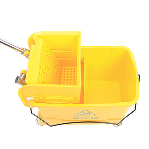 بسعر الجملة مجموعة مسطحة بلاستيكية صفراء مستديرة من المورد مع Wringer - Product Image 3