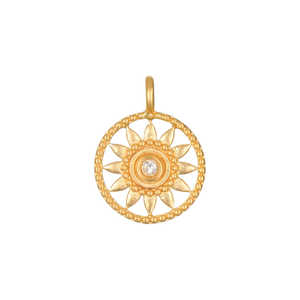 Mini éléphant Lotus en forme de coeur pendentif mode 18K or acier inoxydable collier <span class=keywords><strong>soleil</strong></span> lune Hamsa main Zircon charme mignon bricolage - Product Image 4