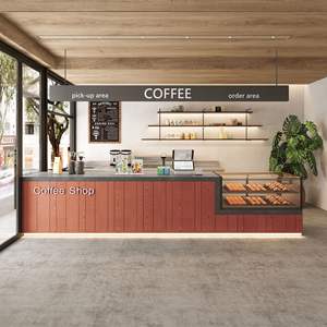 เคาน์เตอร์ร้านกาแฟเชิงพาณิชย์ เคาน์เตอร์แคชเชียร์ ร้านเบเกอรี่ บาร์เค้ก ร้านขนมหวาน แผนกต้อนรับโรงแรม เคาน์เตอร์ต้อนรับ แสงสว่าง แสงน้อย - Product Image 6