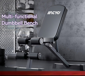 Banc de <span class=keywords><strong>fitness</strong></span> portable pliable en métal, inclinable, déclinable, plat, réglable, pour presse à haltères, sit-ups, entraînement à domicile, capacité 500 kg - Product Image 2