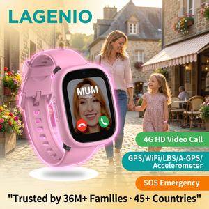Reloj Inteligente LAGENIO K3 4G para Niños con Tarjeta SIM, Pantalla TFT de 1.7 Pulgadas, Videollamada, Resistente al Agua IP68, GPS, WIFI, LBS, A-GPS, CE - Product Image 1