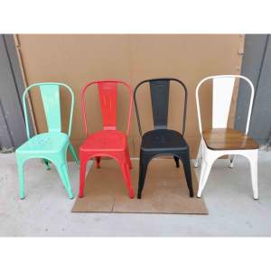 Durable <span class=keywords><strong>Tolix</strong></span> comedor Bar sillas de asiento alto opciones de metal de hierro con o sin brazos para uso en la sala de estar emparejado con mesas - Product Image 6