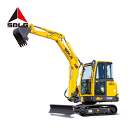 Ggx SDLG E635F — mini pelle de jardin compacte et hydraulique, pelle avec seau de 0,11 m3, alibaba, meilleur prix