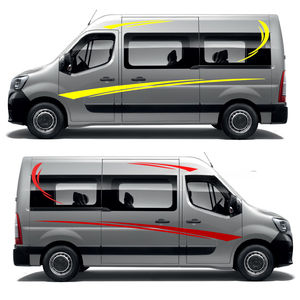 Set Adesivi Grafici per Auto Strisce Sportive in Vinile Decalcomanie per Camper Van per Peugeot Boxer Citroen Jumper Fiat <span class=keywords><strong>Ducato</strong></span> <span class=keywords><strong>Accessori</strong></span> 6 Pezzi - Product Image 6