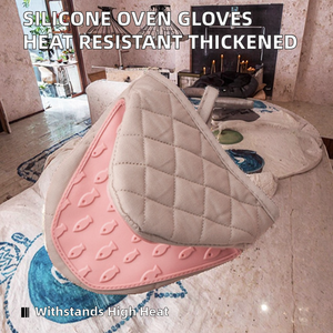 Vente en gros de gants de four 100% coton, impression numérique personnalisée, nouveau design tendance, doux, uni, durable, facile à manipuler, à prix avantageux - Product Image 2